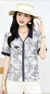 Chinese style two-tone shirt for summer 2026 Item Picture